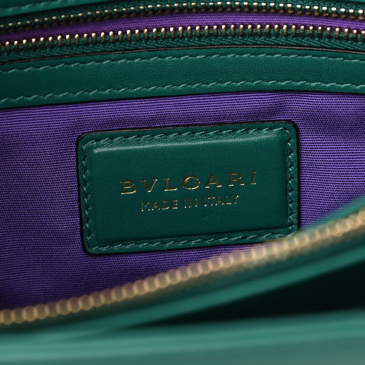 Bulgari Calfskin Serpenti Forever Shoulder Bag Emerald Green 6 of 9