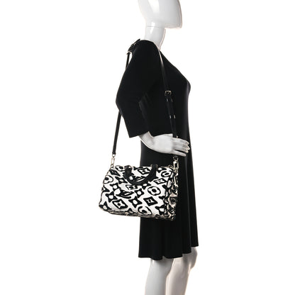Louis Vuitton X UF Tufted Monogram Speedy Bandouliere 25 White Black 2 of 11