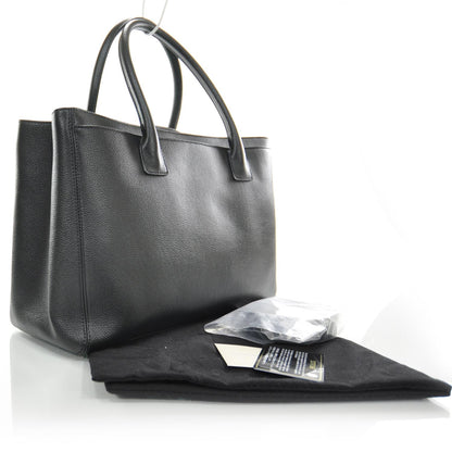 Chanel Caviar Cerf Executive Shopper Tote Black SHW 3 of 9