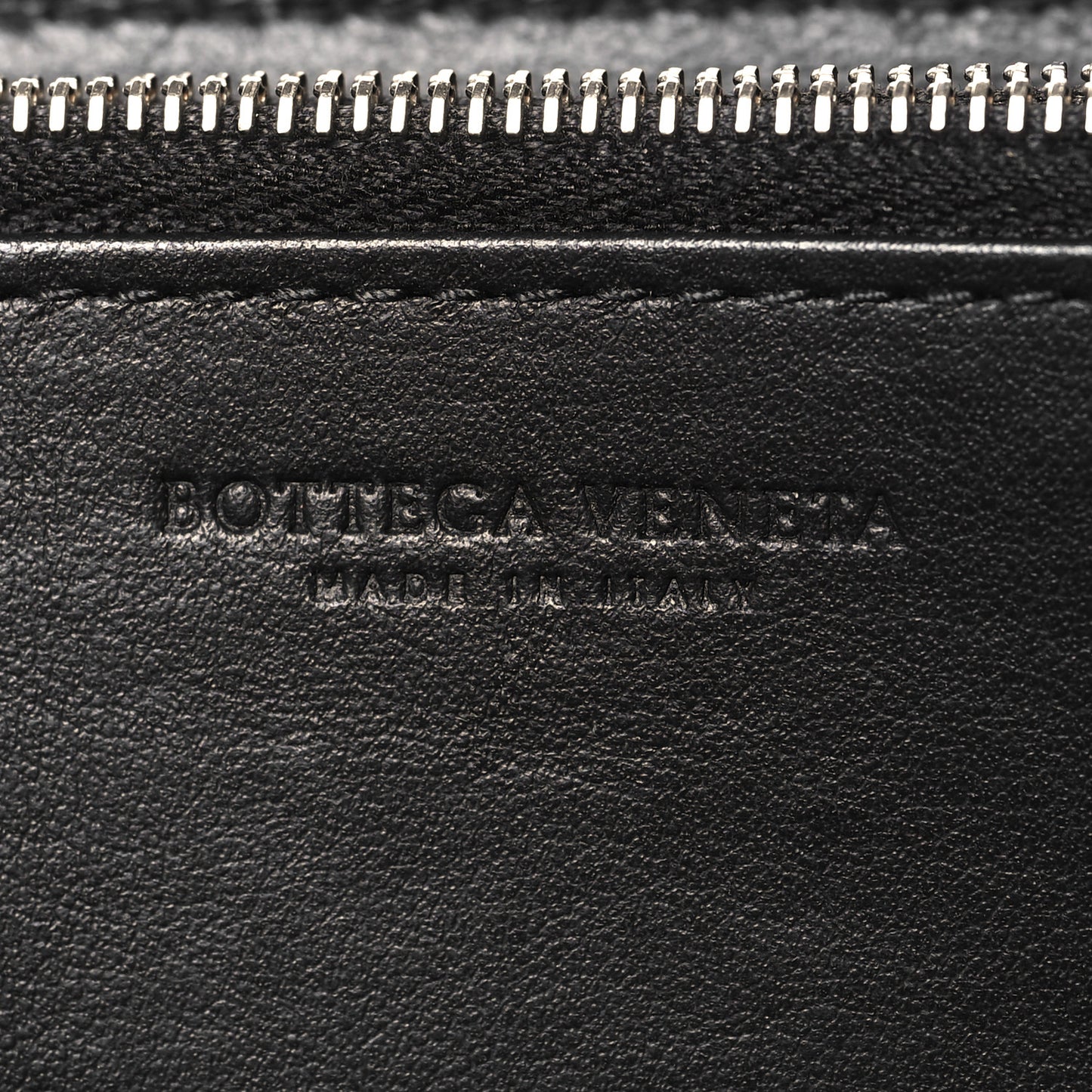 Nappa Maxi Intrecciato Zip Around Wallet Black