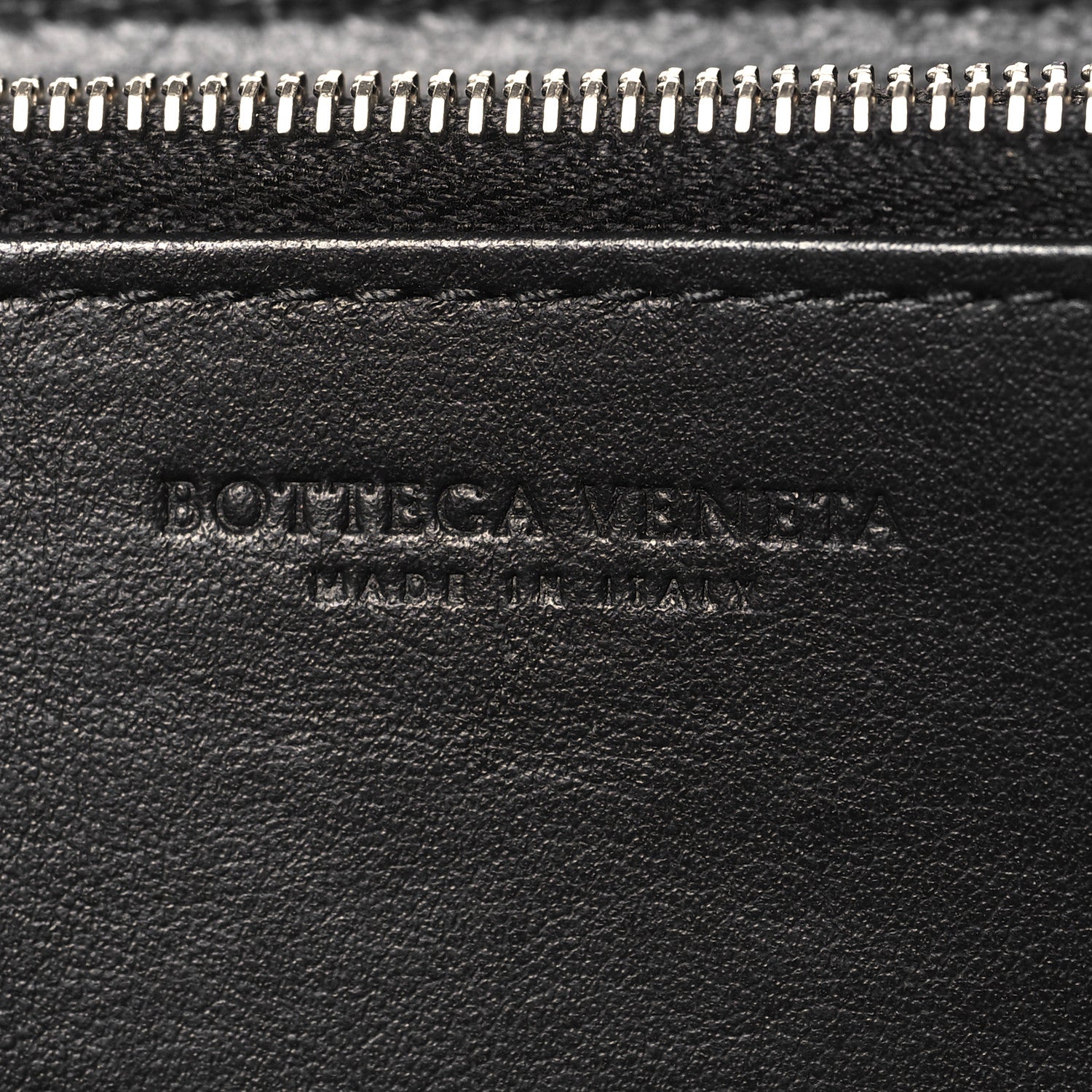 Bottega Veneta Nappa Maxi Intrecciato Zip Around Wallet Black 6 of 9