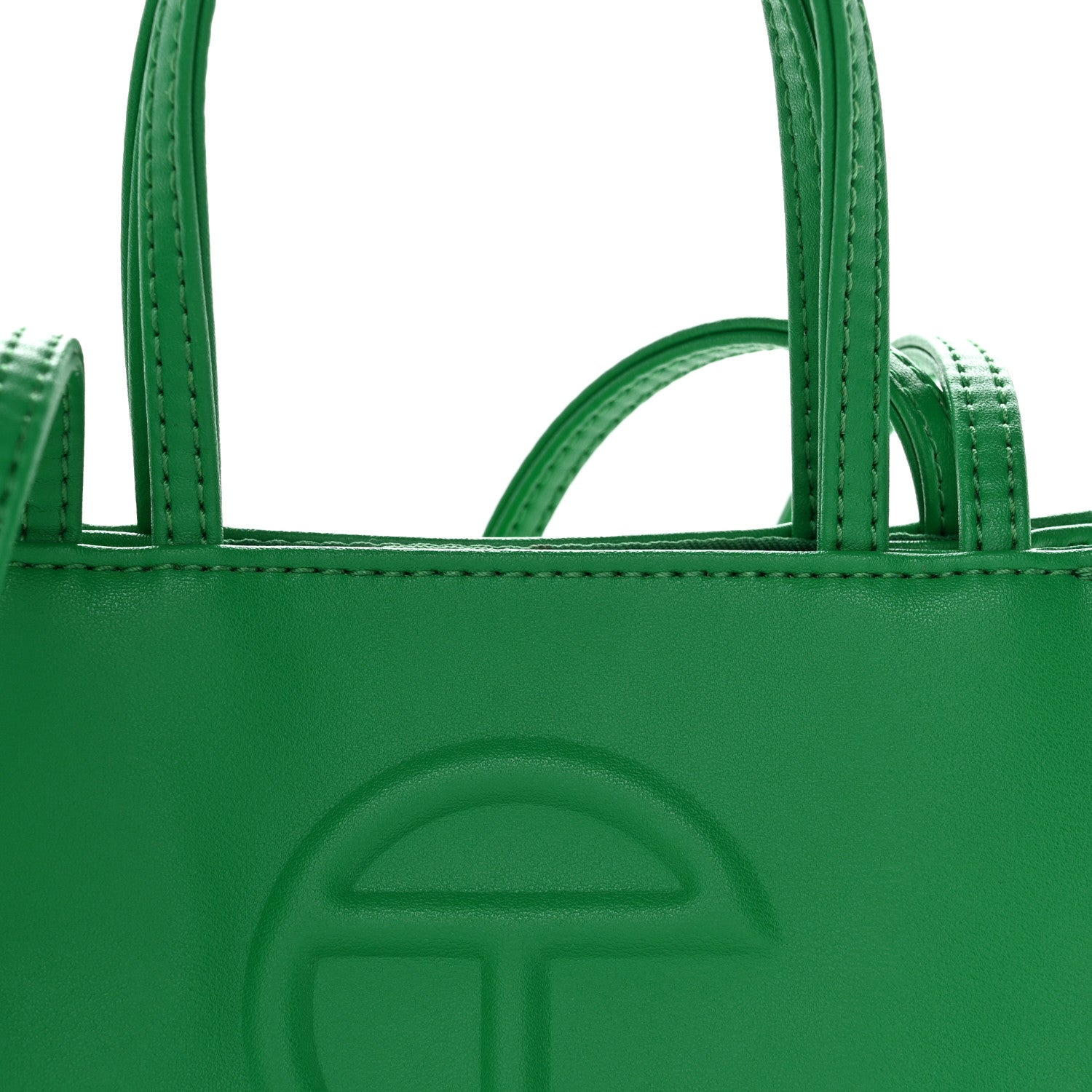 Telfar Vegan Leather Small Shopping Bag Greenscreen 8 of 10