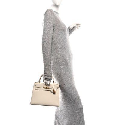 Hermes Epsom Kelly Sellier 28 Craie 2 of 13
