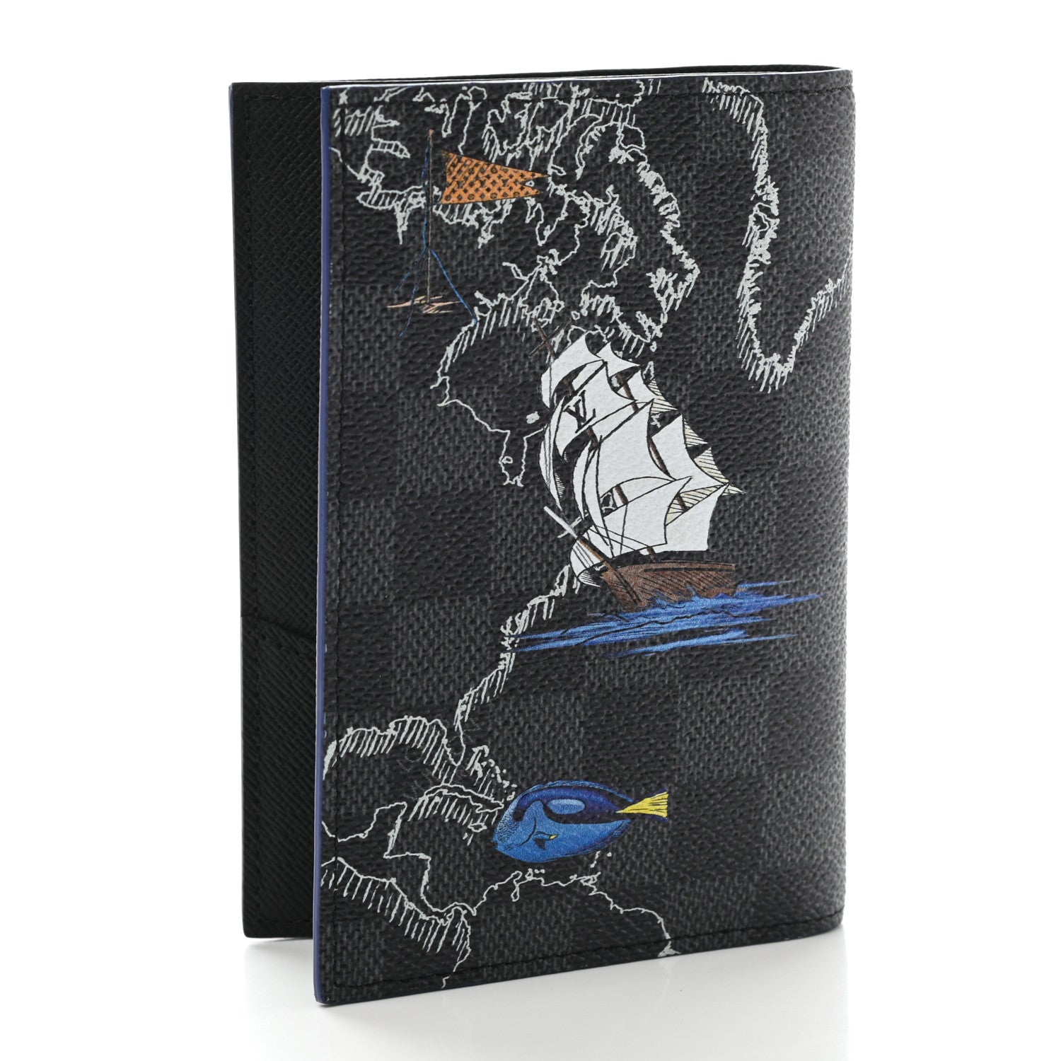 Louis Vuitton Damier Graphite Map Passport Cover 3 of 7