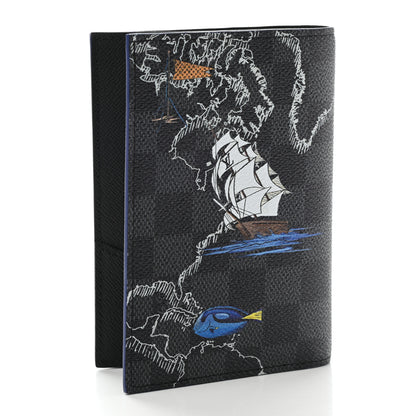 Louis Vuitton Damier Graphite Map Passport Cover 3 of 7