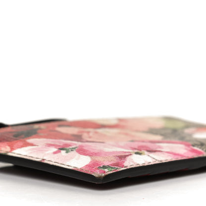Gucci GG Supreme Monogram Blooms Coin Case Card Holder Beige Multicolor Dry Rose 5 of 10