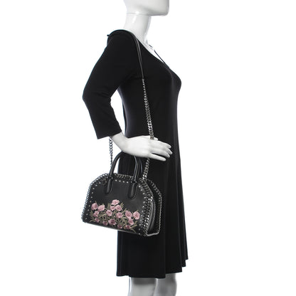 Stella McCartney Eco Alter Nappa Mini Falabella Box Floral Embellished Top Handle Bag Black 2 of 8