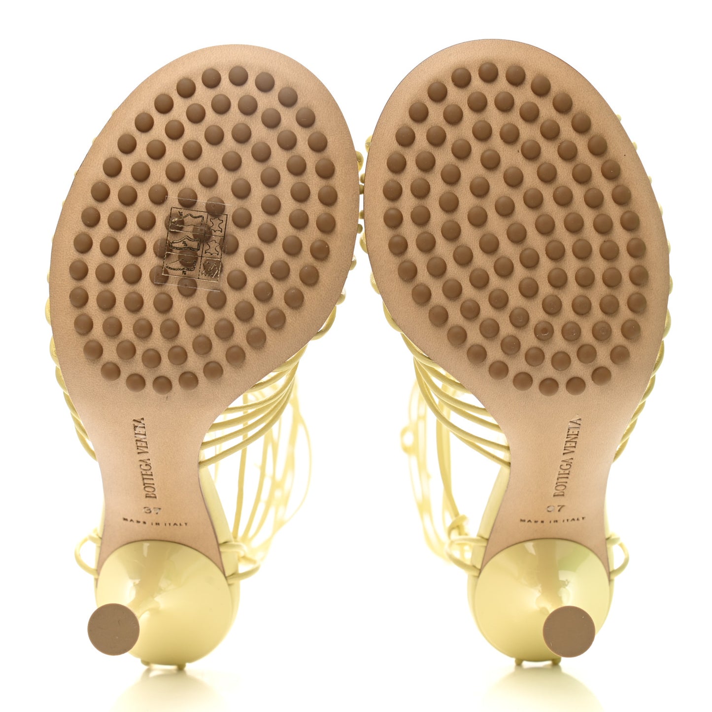 Nappa Dot Ankle Tie Sandals 37 Moon Beam
