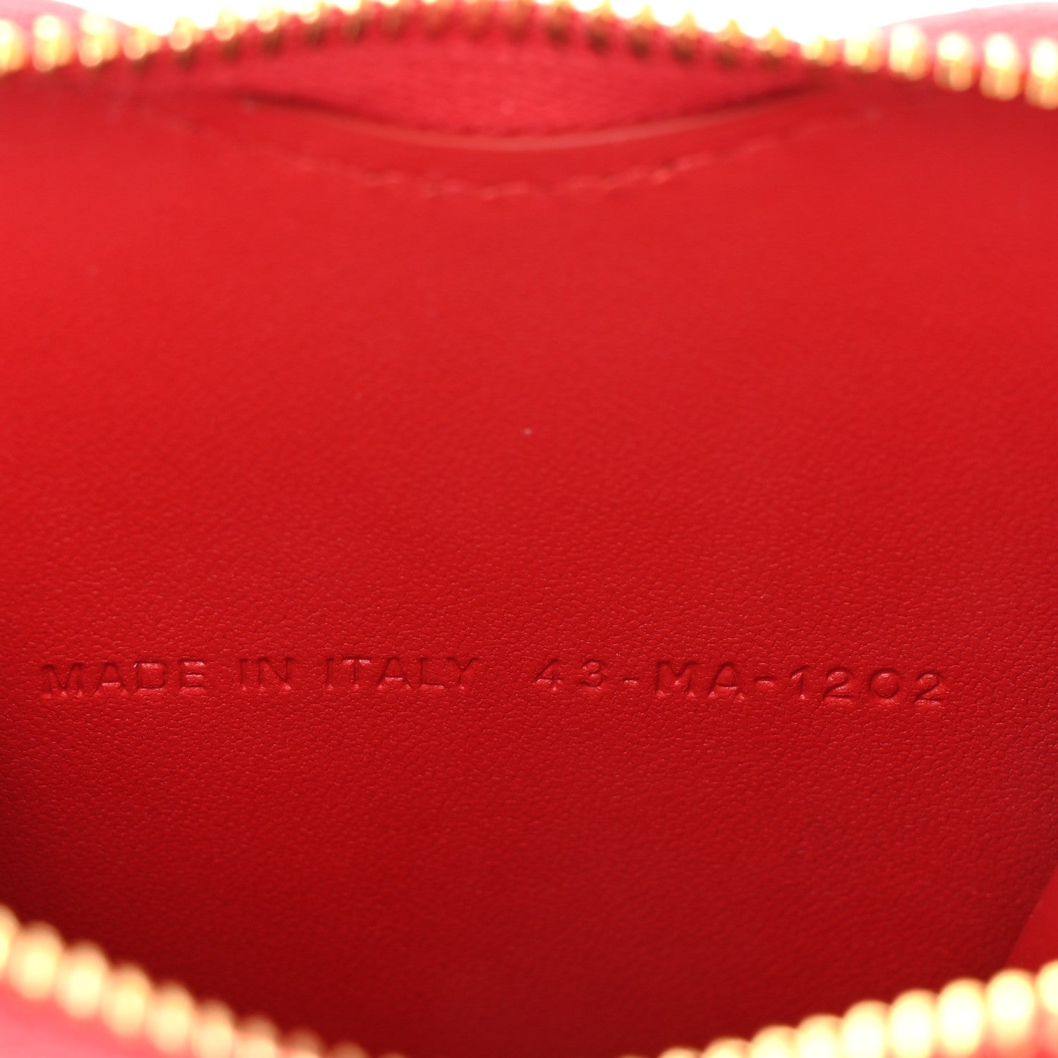Christian Dior Calfskin Cannage Dioramour Caro Heart Pouch With Chain Bright Red 7 of 11