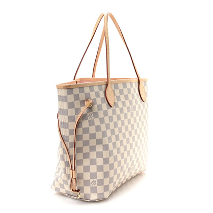 Louis Vuitton Damier Azur Neo Neverfull MM Rose Ballerine 4 of 11