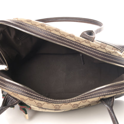 Gucci Monogram Small Princy Satchel Dark Brown 4 of 6