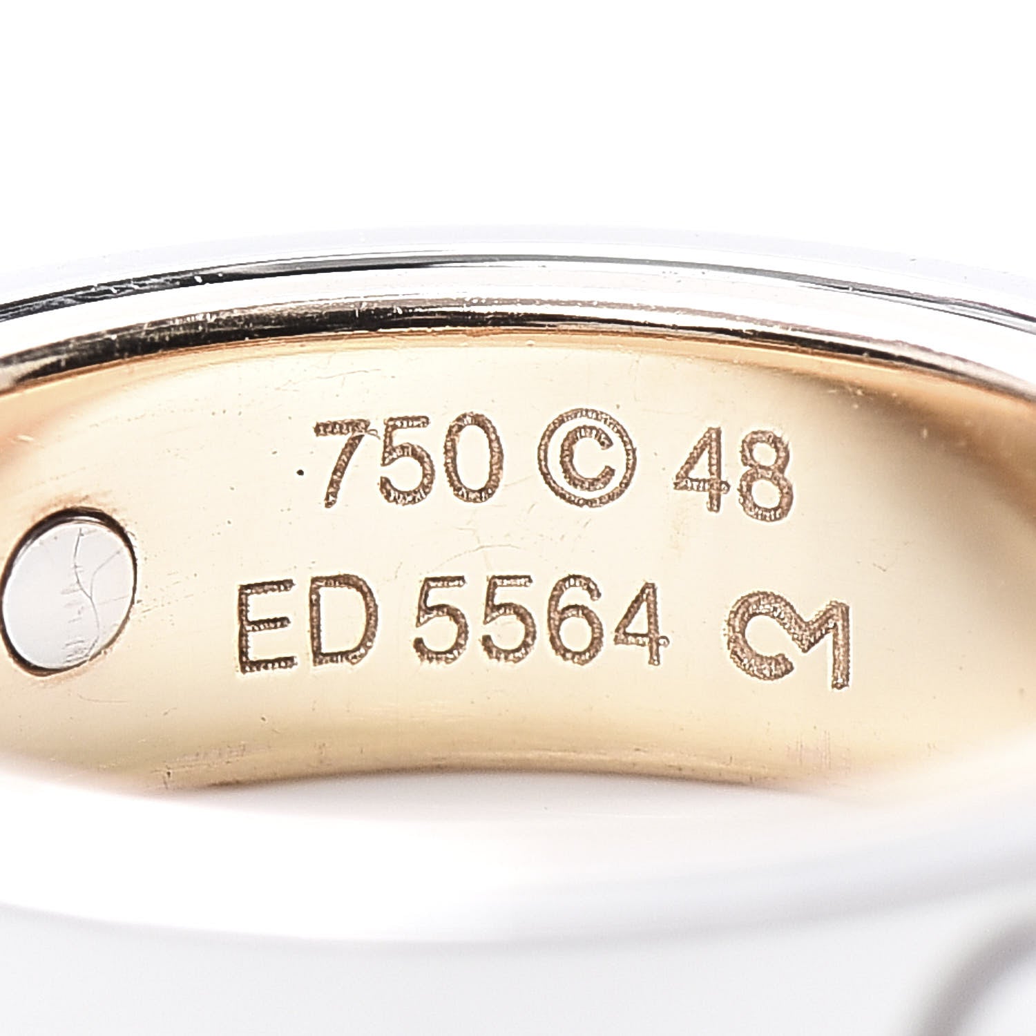 Cartier 18K White Pink Gold 5.5mm Astro LOVE Ring 48 4.5 5 of 6