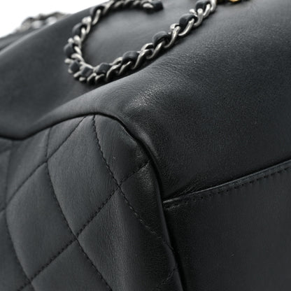 Chanel Calfskin Chain 20s Signature Hobo Black 10 of 13