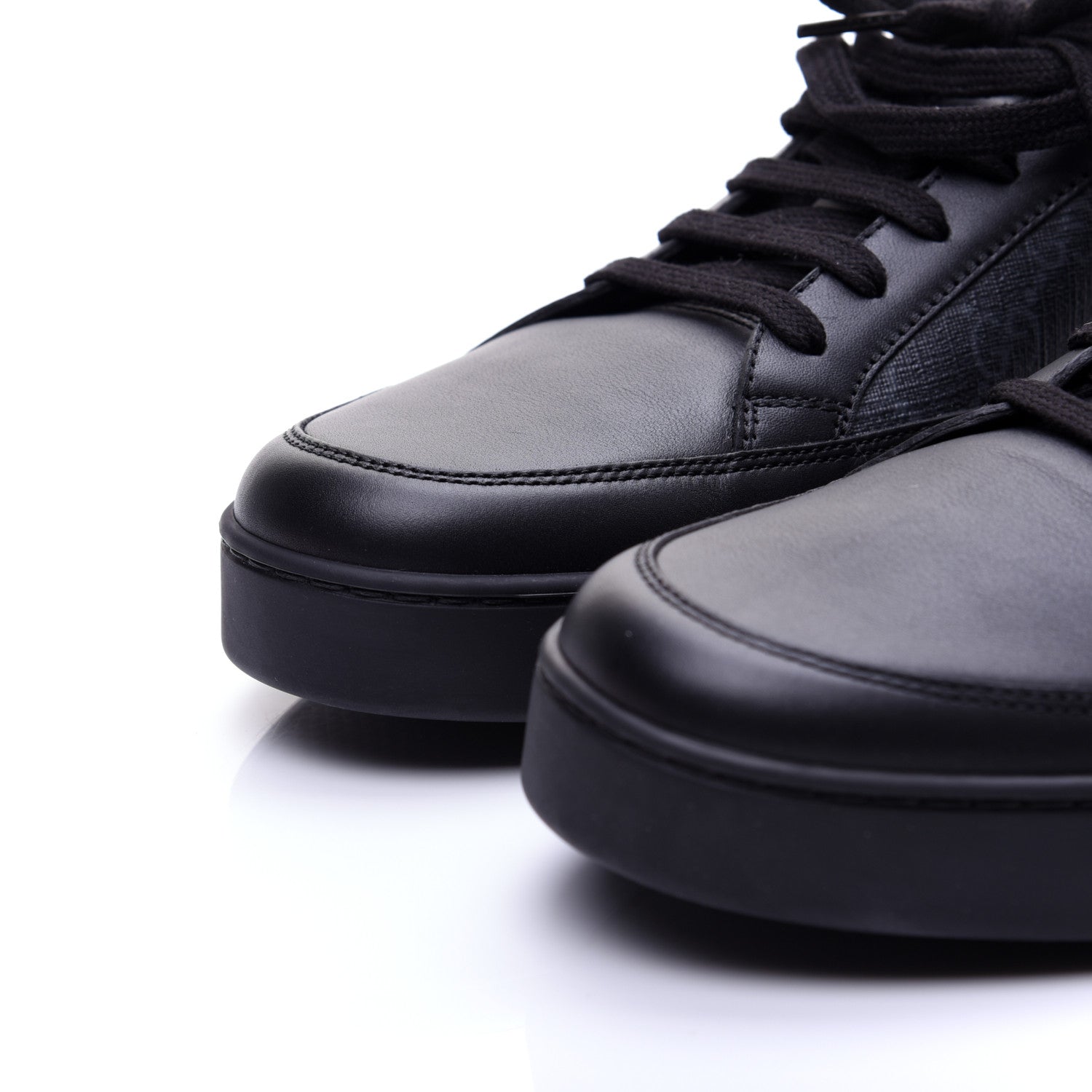 Gucci GG Supreme Monogram Mens Low Top Sneakers 9.5 Black 6 of 13