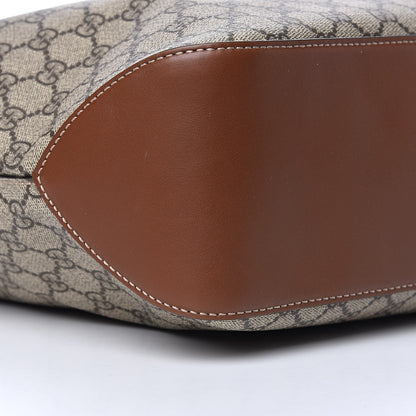 Gucci GG Supreme Monogram Large Linea A Hobo Light Brown 8 of 11