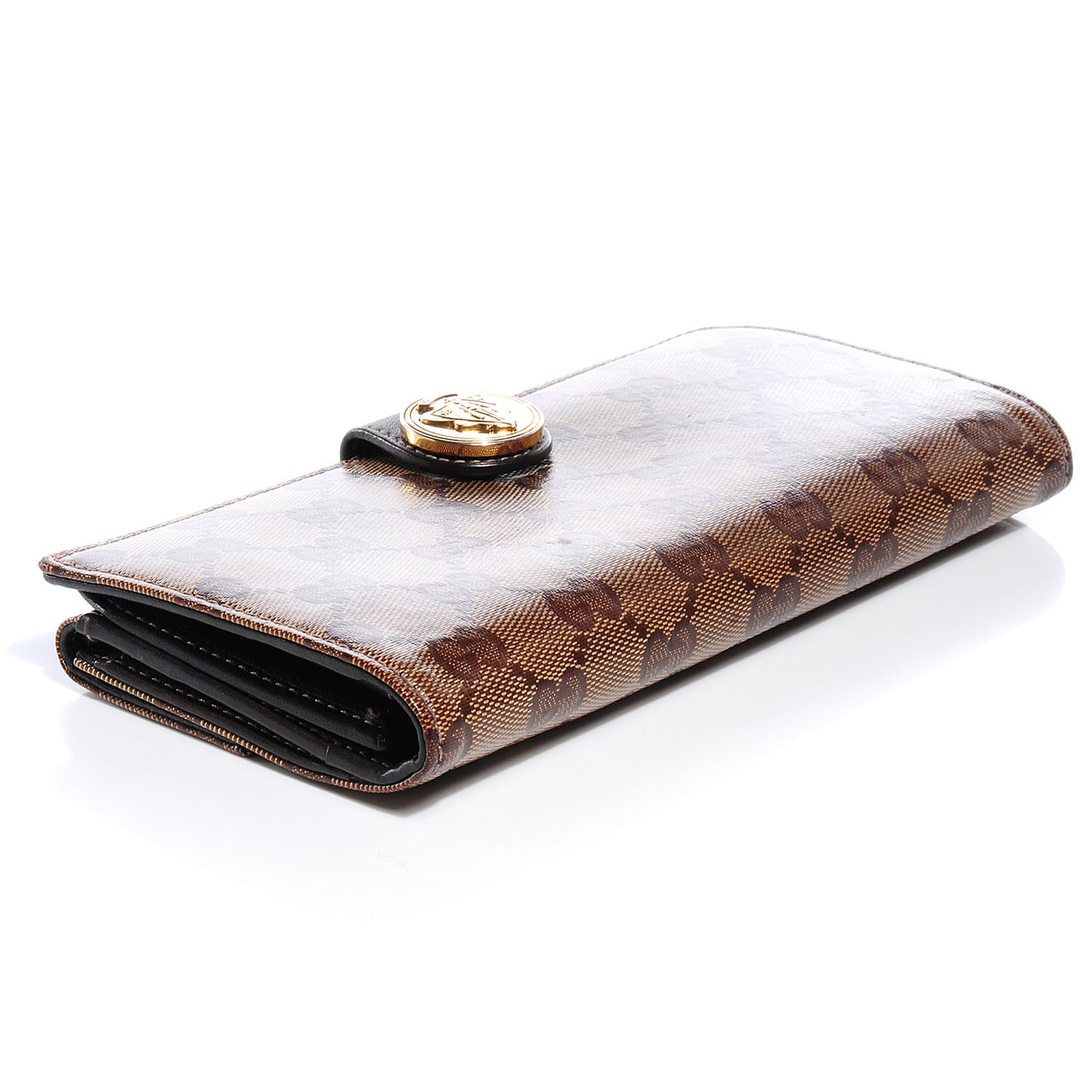 Crystal Monogram Hysteria Wallet Brown