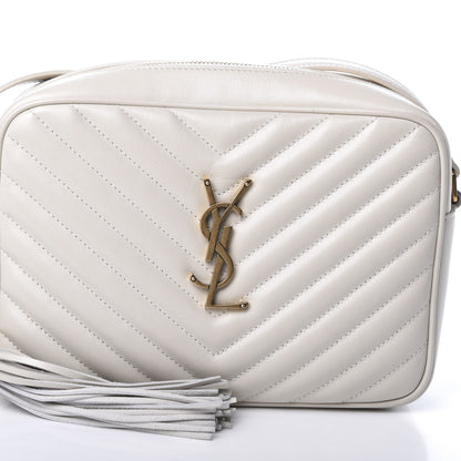 Saint Laurent Calfskin Matelasse Monogram Lou Camera Bag Crema Soft 12 of 20