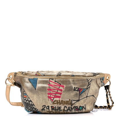 Chanel Graffiti Printed Canvas Street Spirit Waist Belt Bag Multicolor 1 of 15