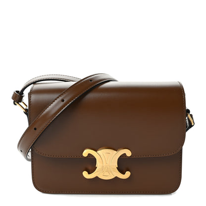 Celine Shiny Calfskin Teen Triomphe Tan 1 of 7