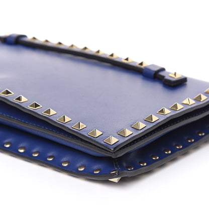 Valentino Garavani Nappa Rockstud Wristlet Clutch Navy 9 of 14