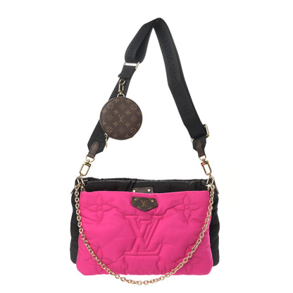Louis Vuitton Econyl Monogram Pillow Maxi Multi Pochette Accessories Black Fuchsia 1 of 11