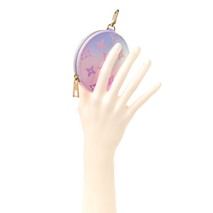 Louis Vuitton Monogram Spring In The City Papillon BB Round Coin Purse Sunrise Pastel 2 of 8