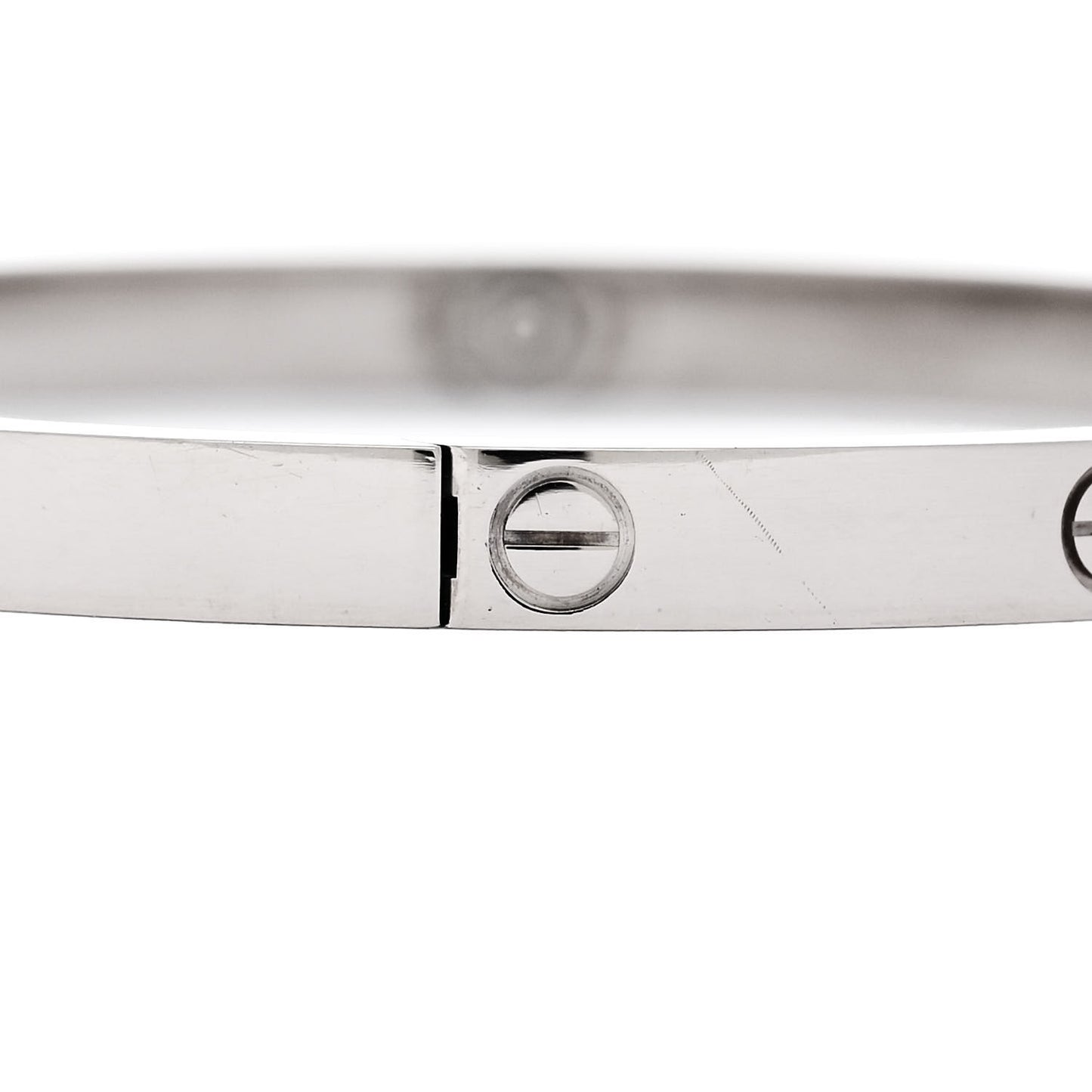 18K White Gold Small LOVE Bracelet 15