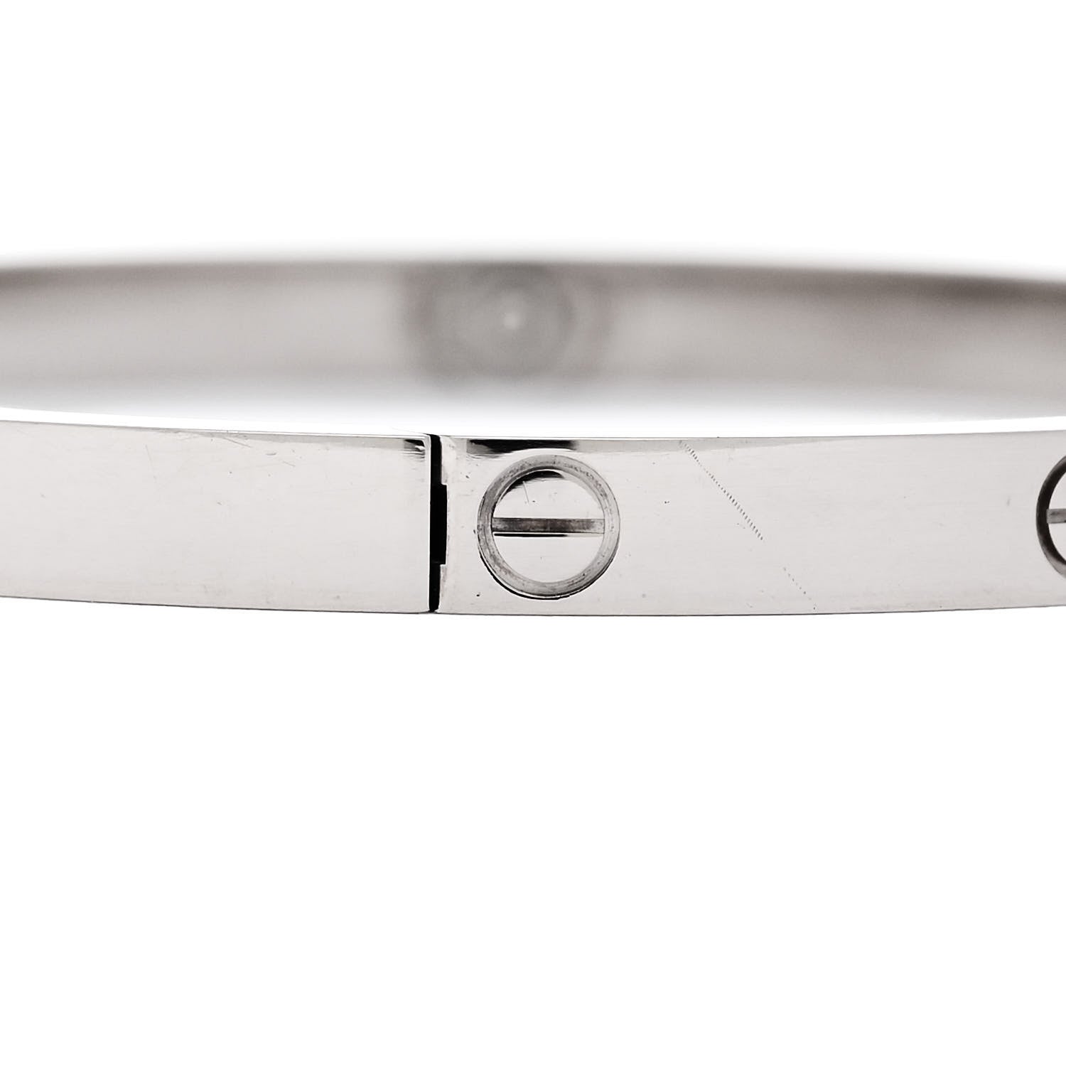 Cartier 18K White Gold Small LOVE Bracelet 15 4 of 8