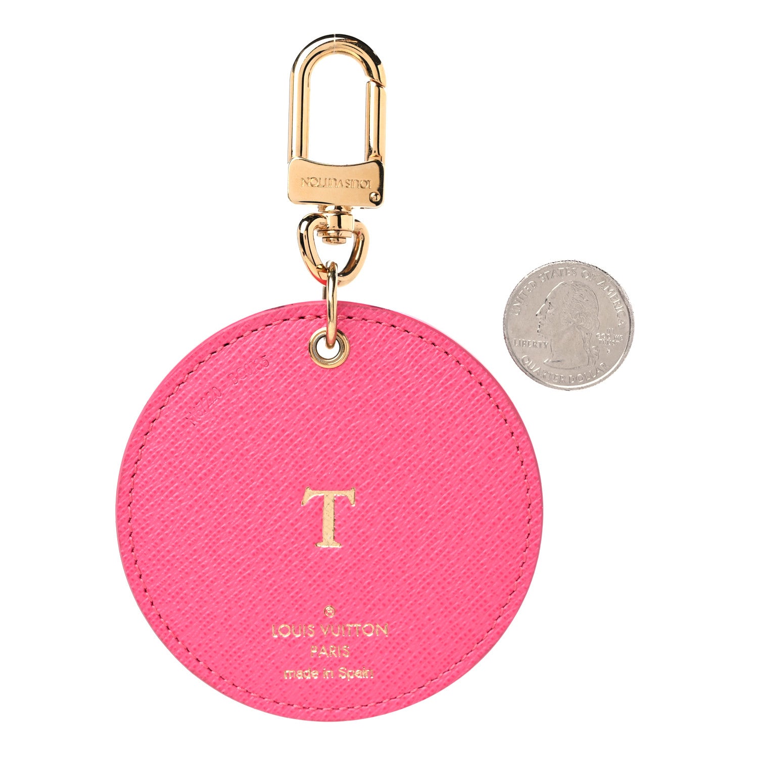 Louis Vuitton Monogram Illustre V Bag Charm Key Ring Grenade 2 of 3