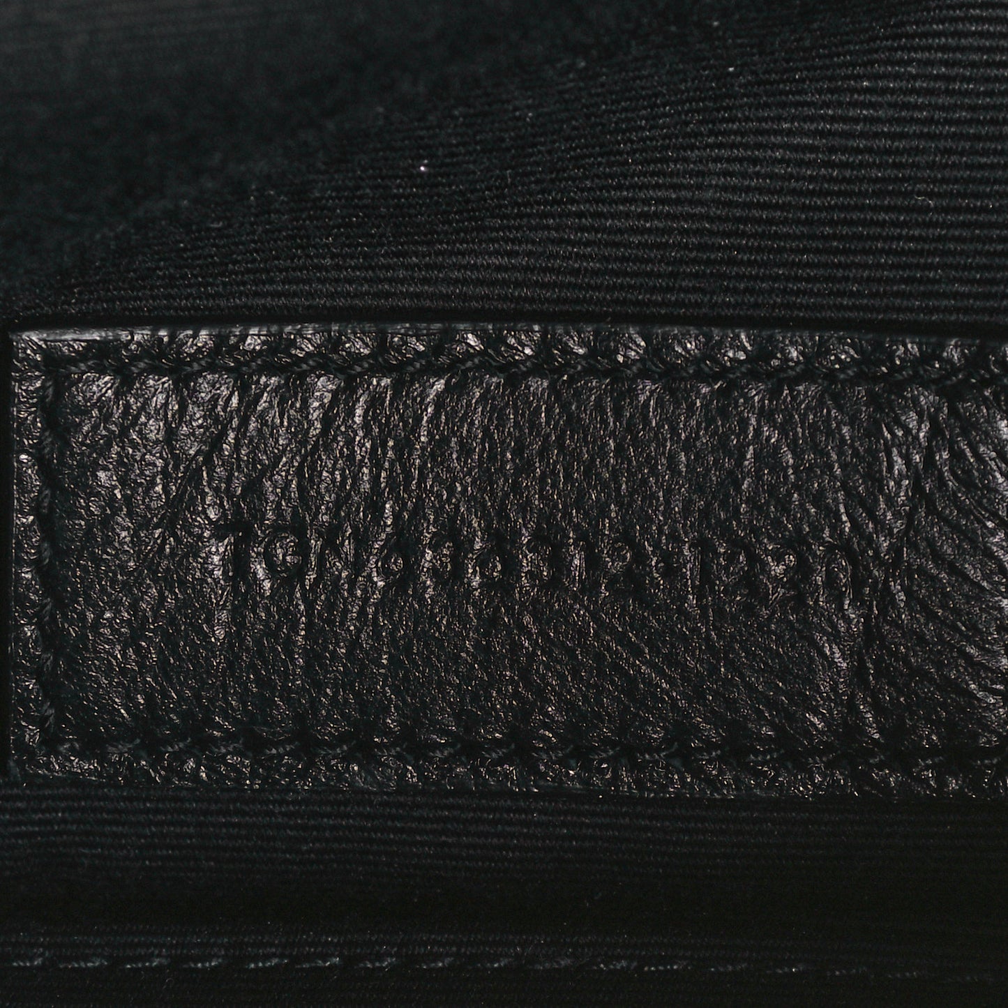 Grain De Poudre Chevron Monogram Bill Pouch Black