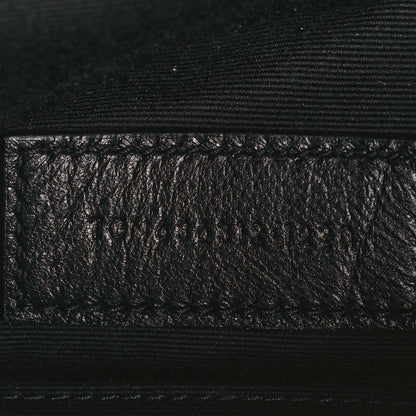 Saint Laurent Grain De Poudre Chevron Monogram Bill Pouch Black 7 of 10