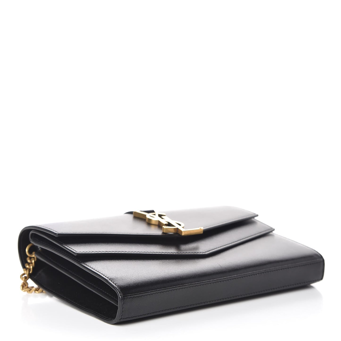 Smooth Calfskin Monogram Sulpice Chain Wallet Black