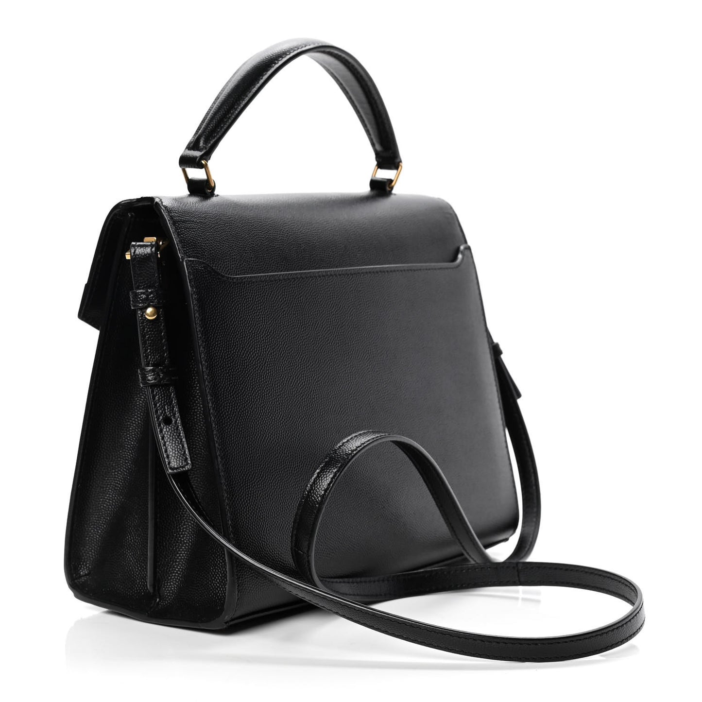 Grain de Poudre Medium Classic Monogram Cassandra Top Handle Black