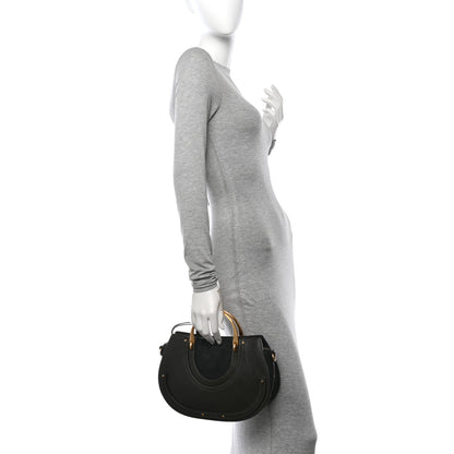 Chloe Calfskin Suede Medium Pixie Shoulder Bag Intense Green 2 of 11