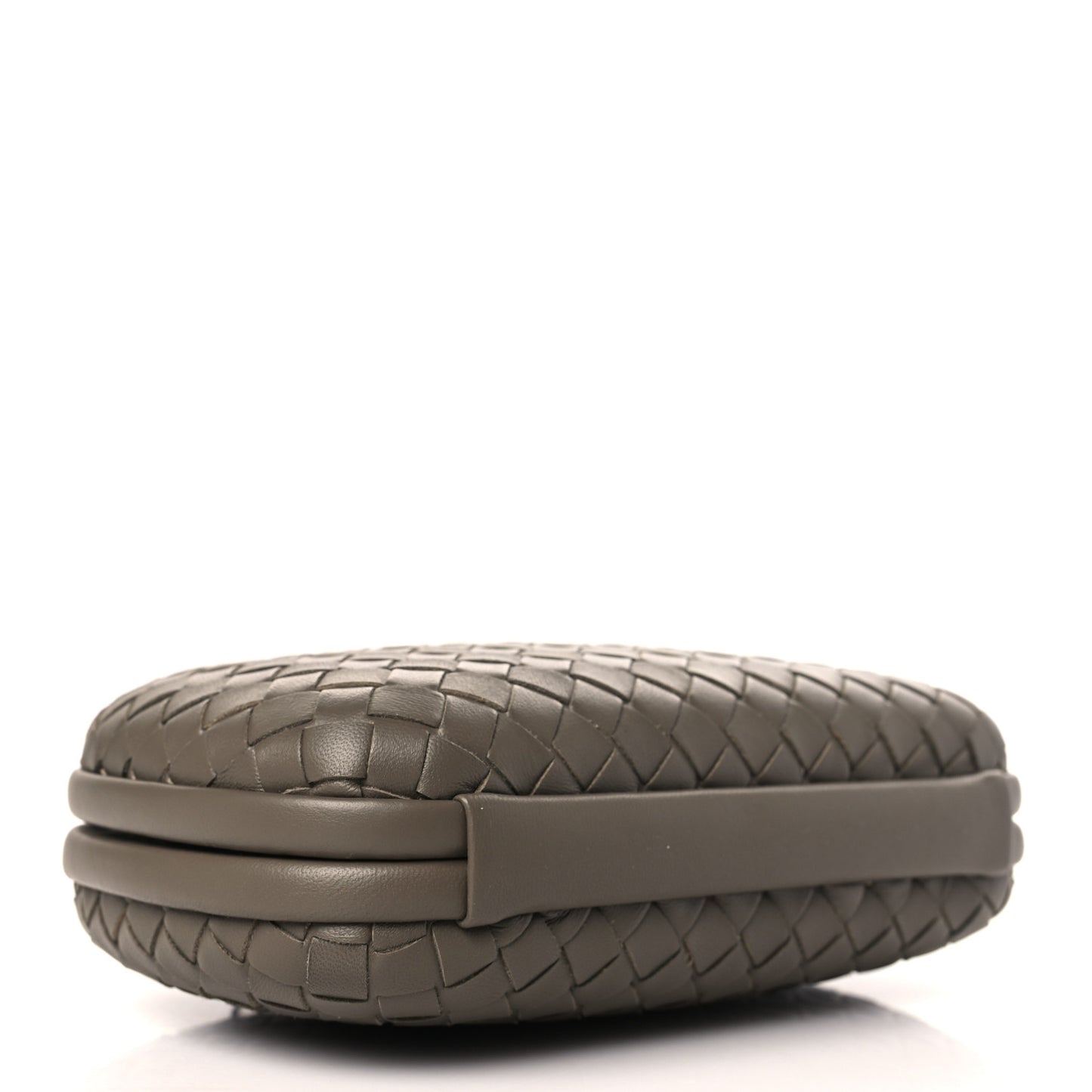 Nappa Intrecciato Chain Knot Clutch Steel