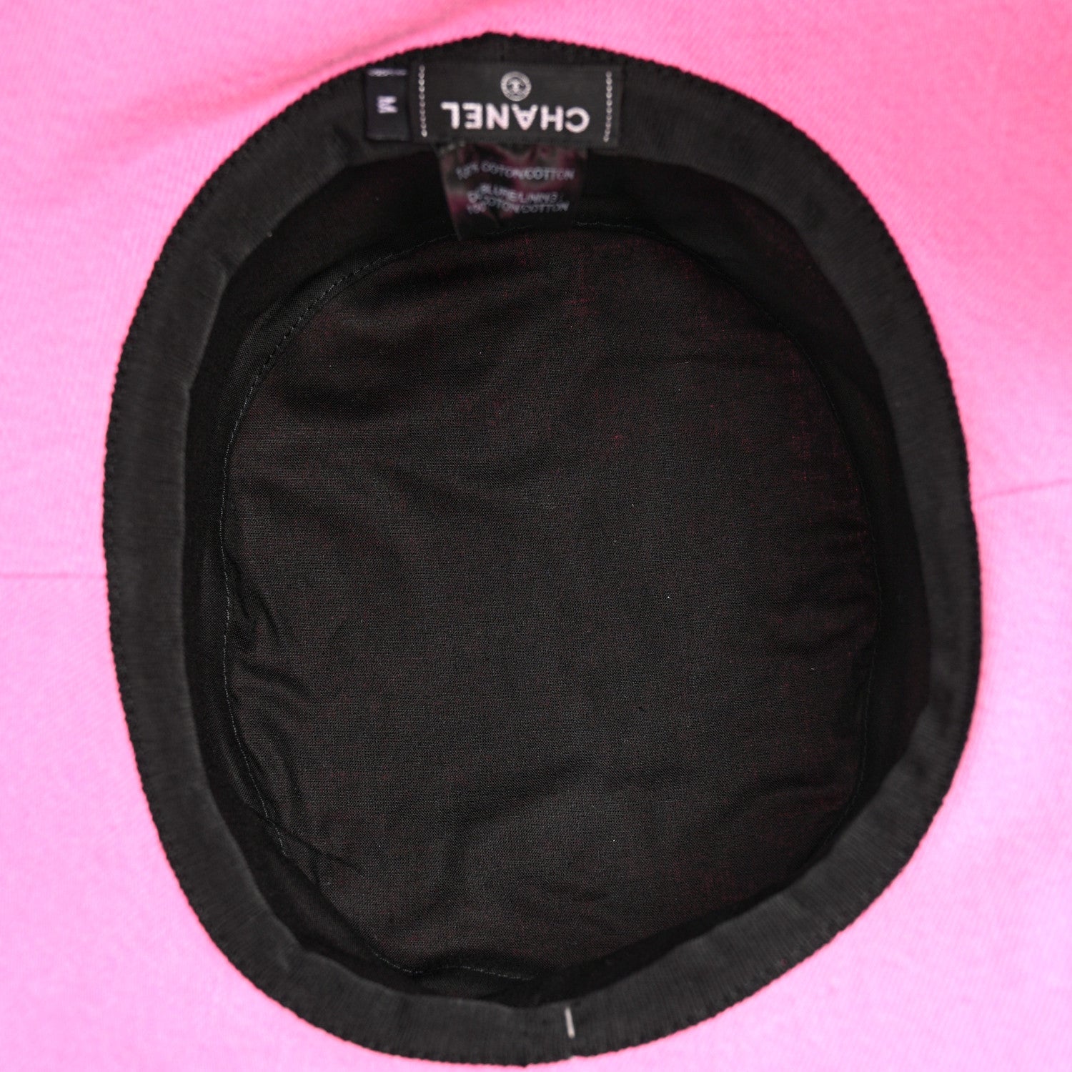 Chanel Denim Logo Bucket Hat M Pink Yellow 5 of 6