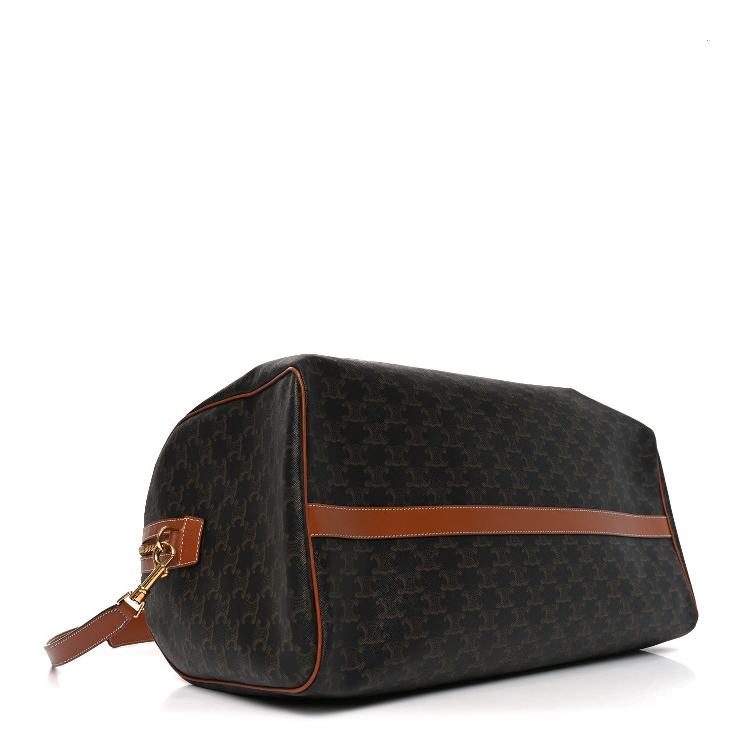 Celine Triomphe Canvas Large Voyage Duffle Tan 3 of 8