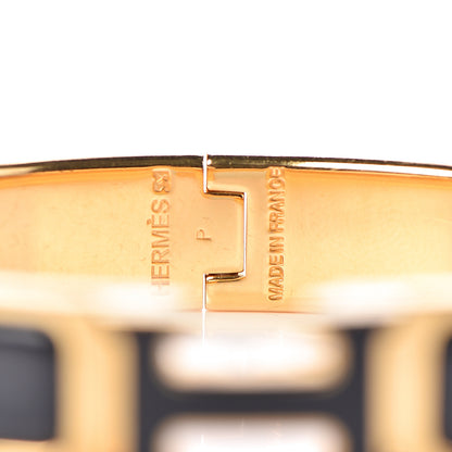 Hermes Enamel Narrow Clic Clac H Bracelet PM Black 4 of 5