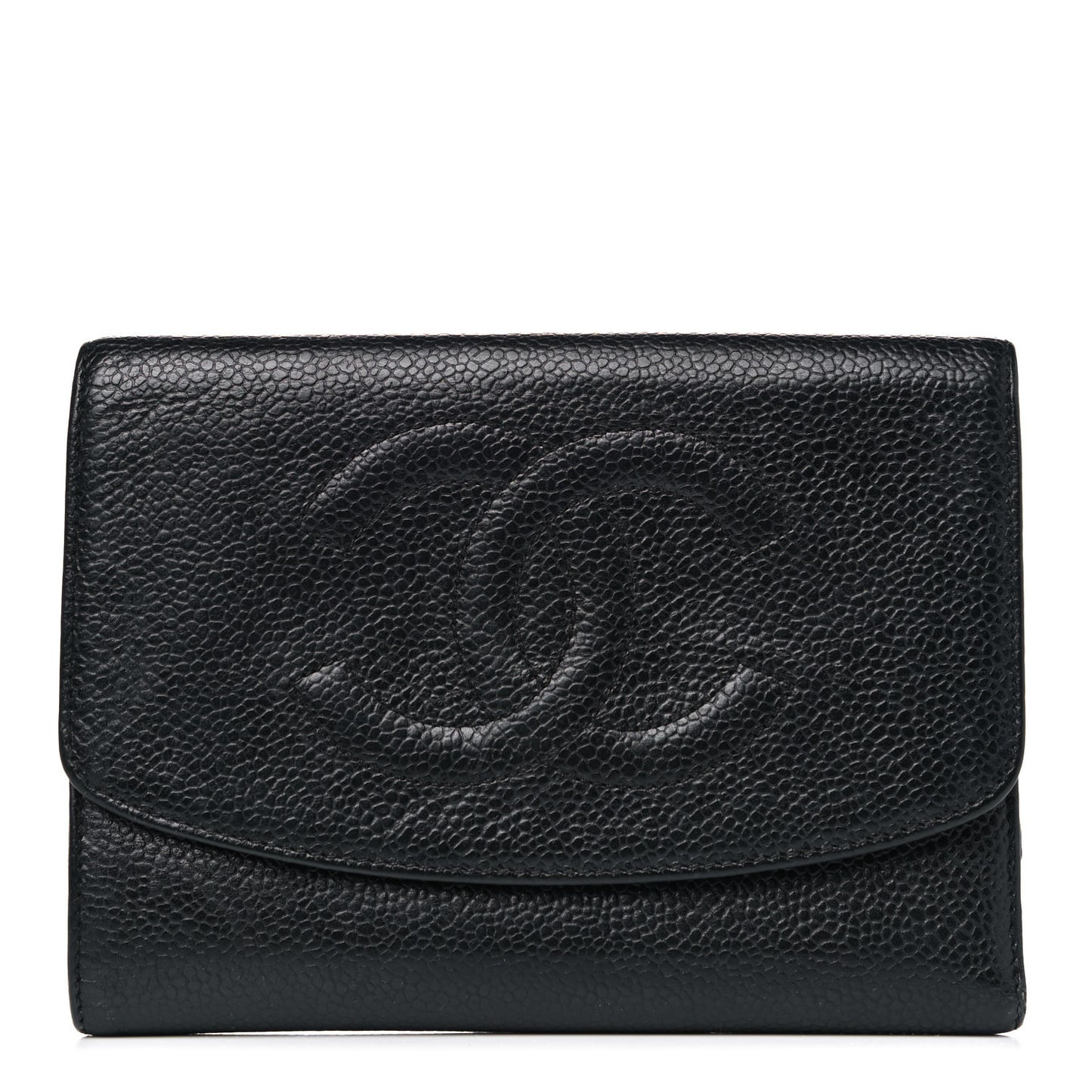 Caviar Timeless CC Flap Wallet Black