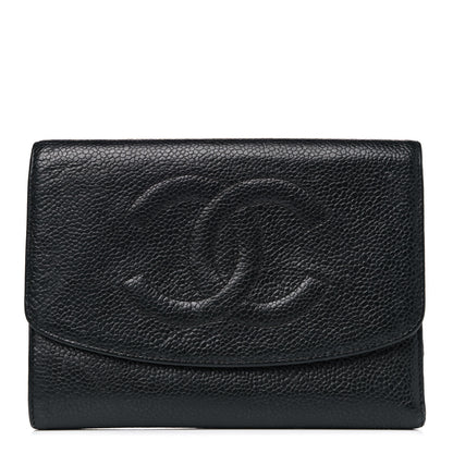 Chanel Caviar Timeless CC Flap Wallet Black 1 of 16