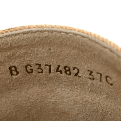 Chanel Denim CC Espadrille Mules 37 Beige Black 9 of 9