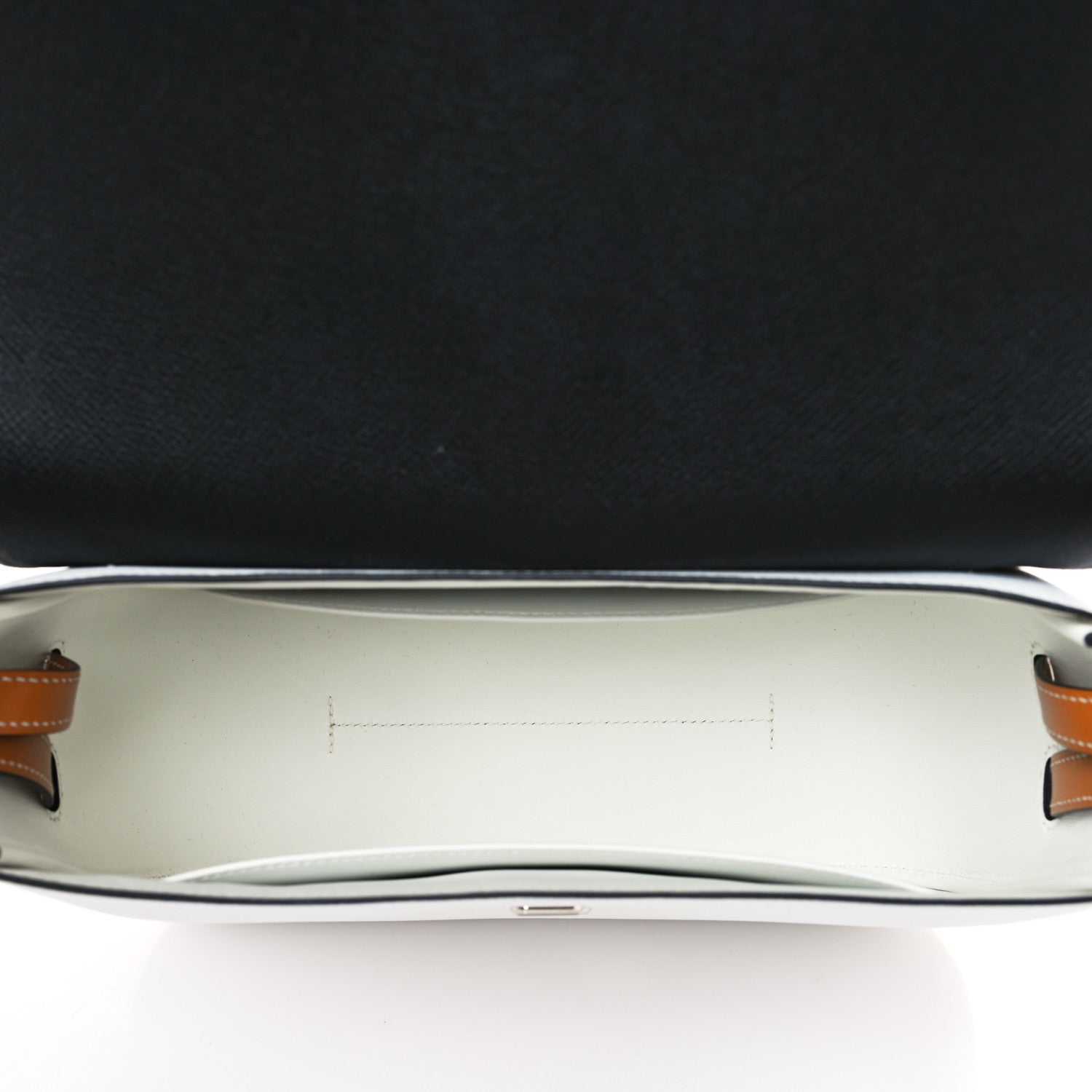 Hermes Epsom Butler Harnais White Black Natural 5 of 10