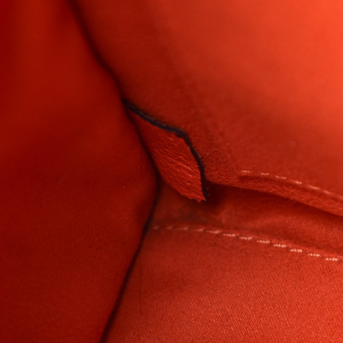 Smooth Calfskin Nano Luggage Vermillion