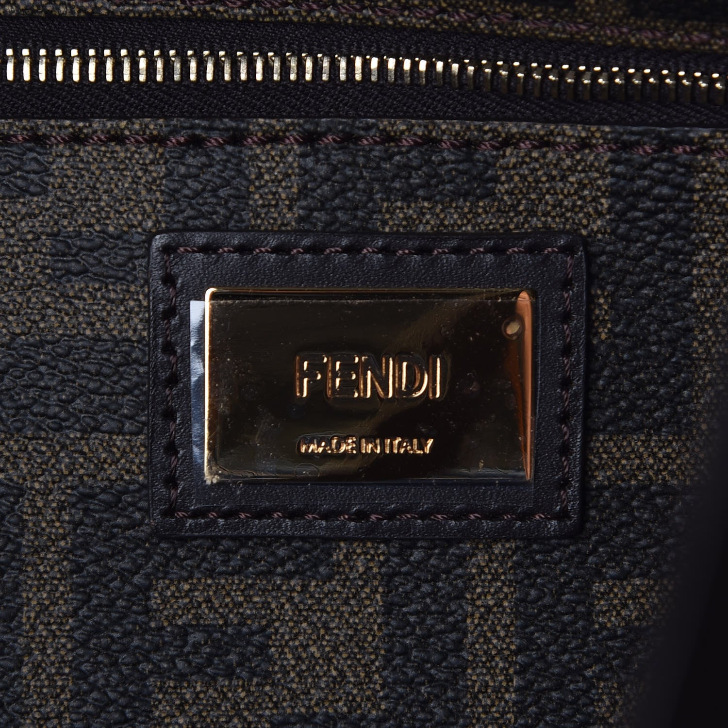 Fendi Zucca Spalmati Chalks Medium Roll Tote Tobacco Multicolor 6 of 8