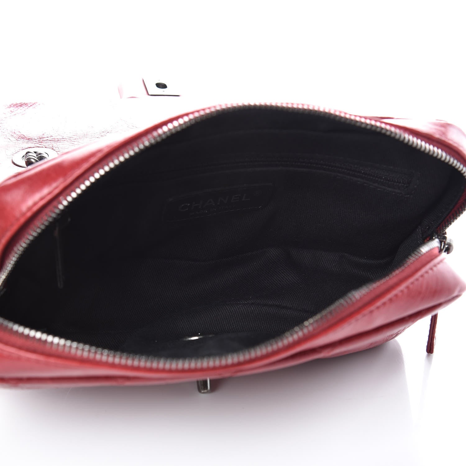 Chanel Glazed Calfskin Quilted Small Duo Color Flap Red 5 of 12