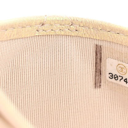 Chanel Iridescent Lambskin Quilted Card Holder Ivory 8 of 9