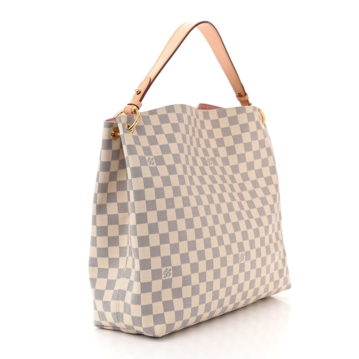 LOUIS VUITTON Damier Azur Graceful MM Rose Ballerine