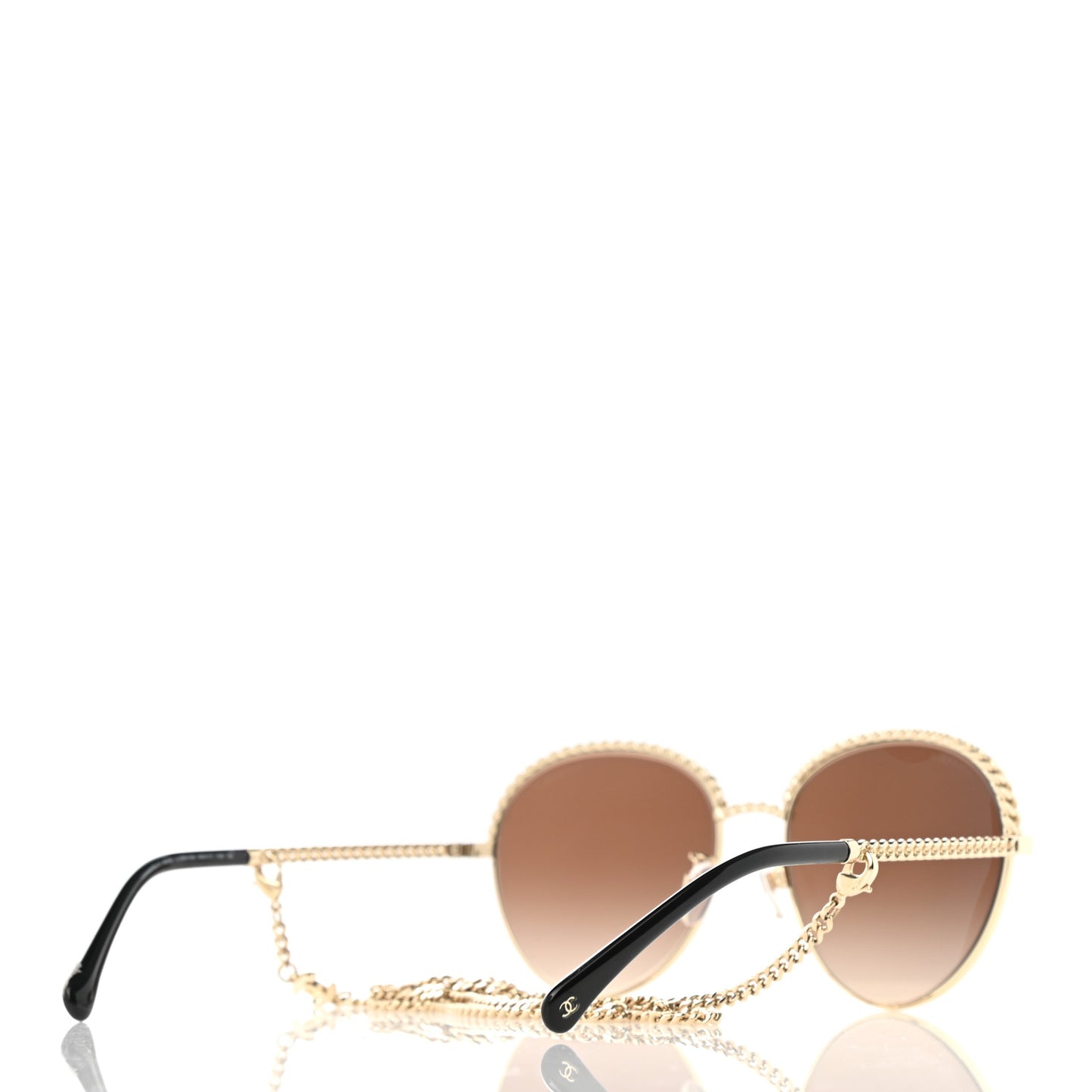 Chain Pantos Sunglasses 4242 Gold Brown