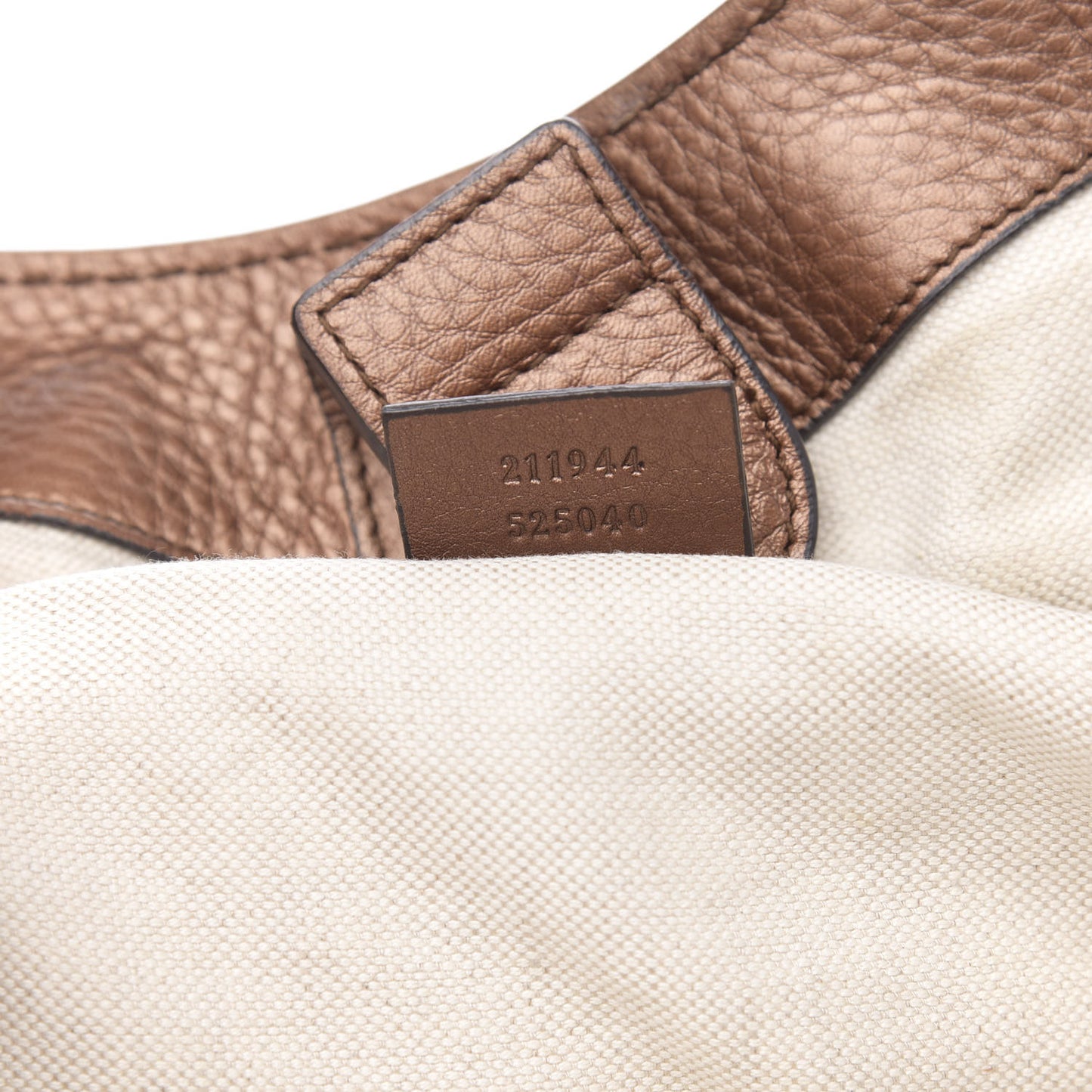 Metallic Calfskin Medium Sukey Tote Brown