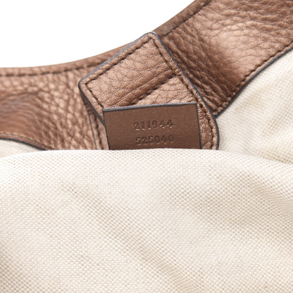 Gucci Metallic Calfskin Medium Sukey Tote Brown 7 of 9